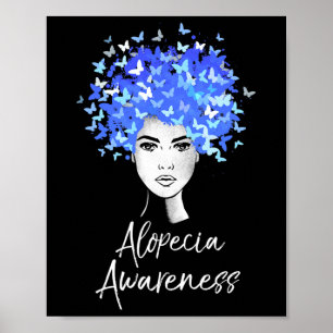 Póster Regalo de mariposas para la toma de conciencia sob