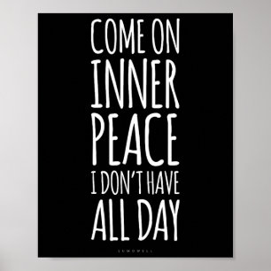 Póster Regalo de Meditación de Paz Interior para Amantes