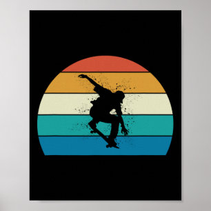 Póster Regalo de monopatín - Monopatín vintage