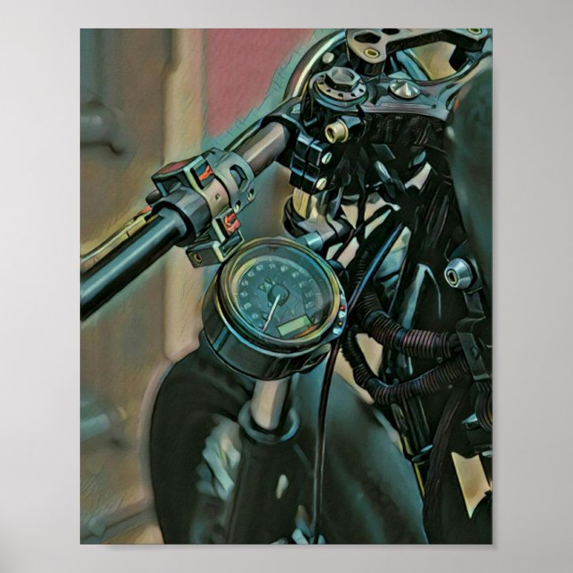 Póster Regalo de motocicletas (Frente)