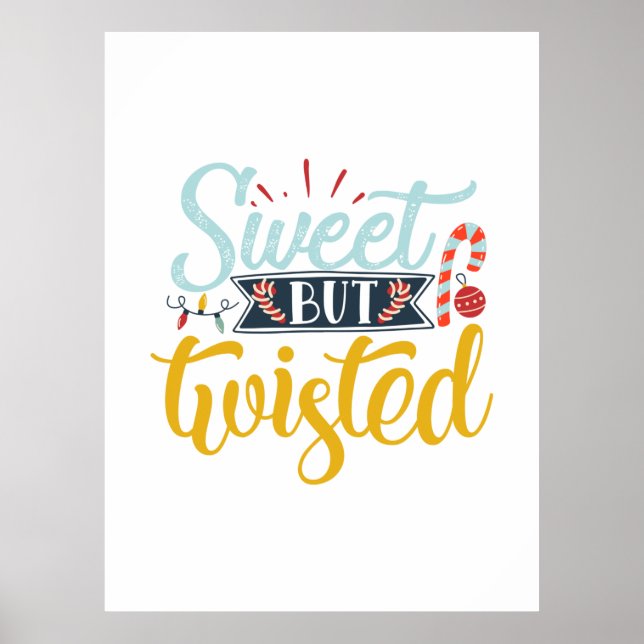 Póster Regalo de Navidad | Dulce Pero Twisted (Frente)