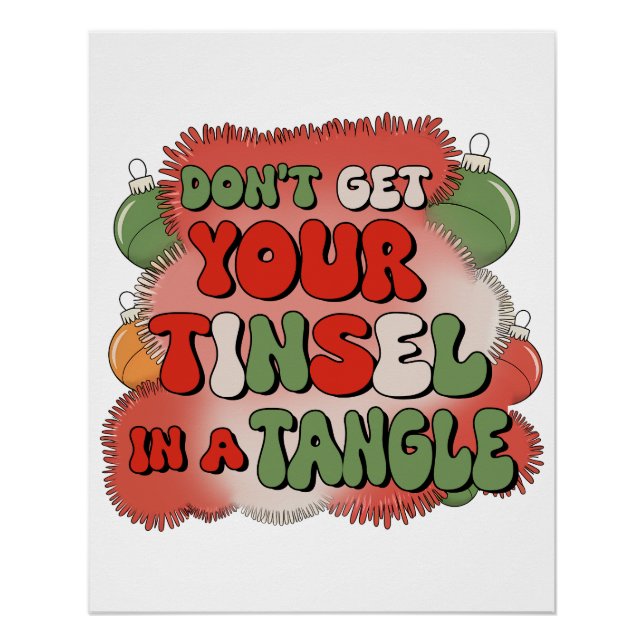 Póster Regalo de Navidad en un ángulo (Anverso)