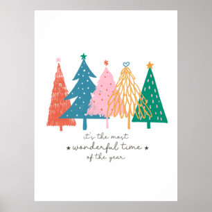 Póster Regalo De Navidad Es El Momento Más Maravilloso