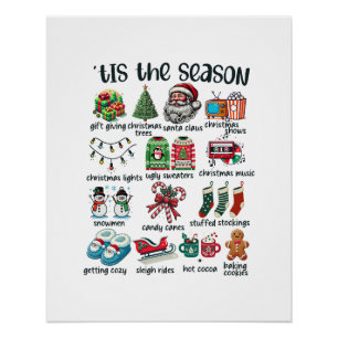 Póster Regalo de Navidad Es La Temporada