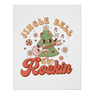 Póster Regalo de Navidad Jingle Bell Rockin