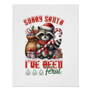 Póster Regalo de Navidad Lo siento, Santa