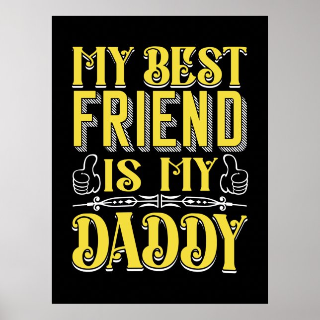 Póster Regalo de Navidad | Mi Mejor Amigo Es Mi Papi (Frente)