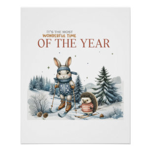 Póster Regalo De Navidad Momento Maravilloso Del Año