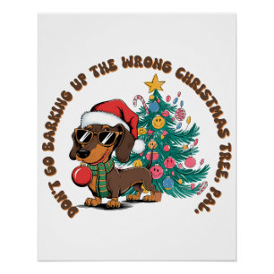 Póster Regalo de Navidad No Ir Barreras
