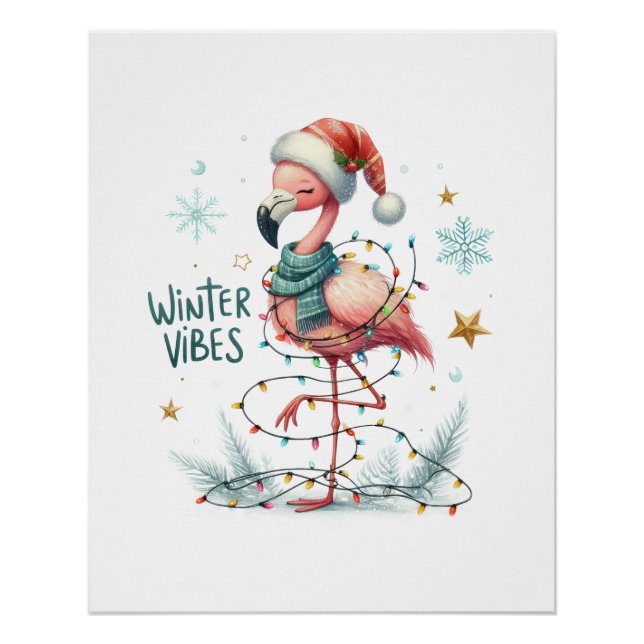 Póster Regalo de Navidad Vibraciones de Invierno (Anverso)