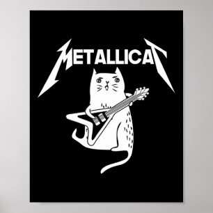 Póster Regalo de Navidades divertidos de guitarra de rock