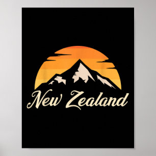 Póster Regalo de Nueva Zelanda para amantes del rugby de