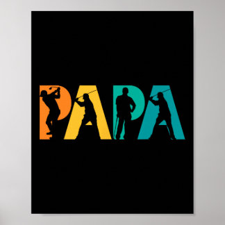 Póster Regalo de Papa Golf para Padre