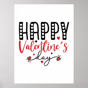 Póster Regalo de pareja Feliz Día de San Valentín