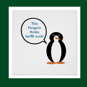 Póster Regalo de Patrimonio de Conciencia de Pingüinos de