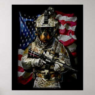 Póster Regalo de perro Bebé rottweiler