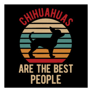 Póster Regalo de perros chihuahua divertidos