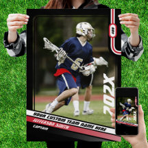 Regalo de Personalizado de jugador de Lacrosse en