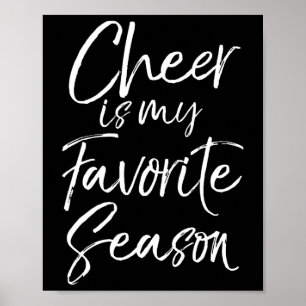 Póster Regalo de porristas Porrista Cheer es mi favorito