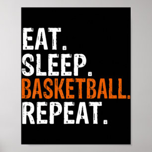 Póster Regalo de repetición de Básquetbol de sueño