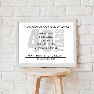 Póster Regalo de retiro o gratificación del empleado por 