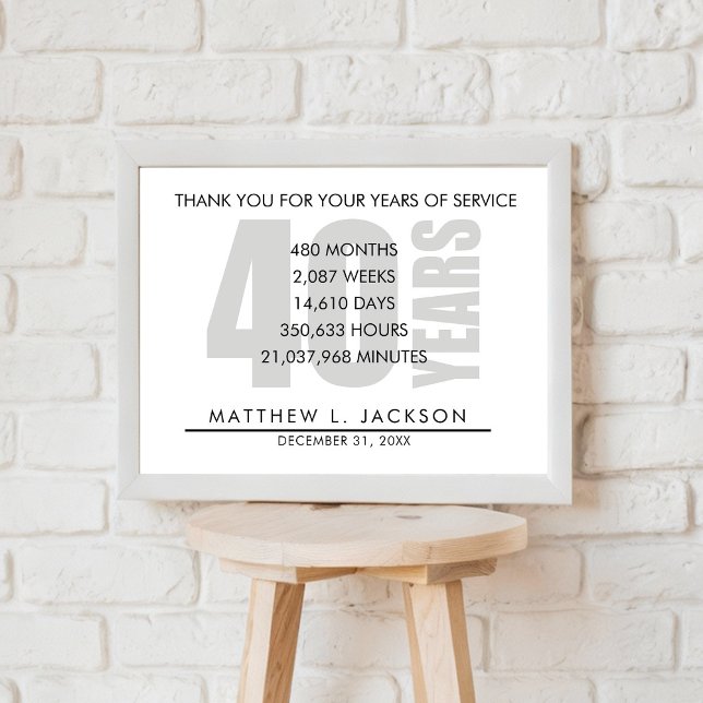 Póster Regalo de retiro o gratificación del empleado por  (Subido por el creador)