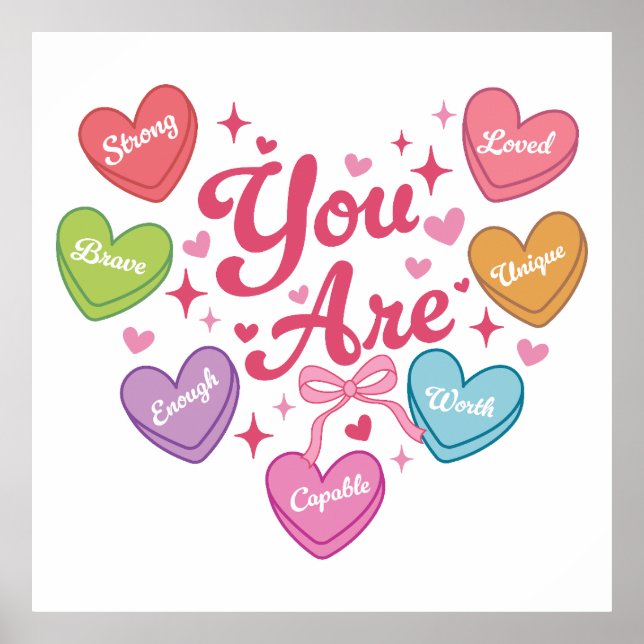 Póster Regalo de San Valentín | Eres Mi Amor (Frente)