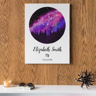 Póster Regalo de signo del horóscopo de Virgo constelació