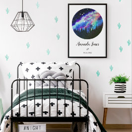 Póster Regalo de signo zodiacal Sagitario constelación az
