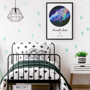Póster Regalo de signo zodiacal Sagitario constelación az