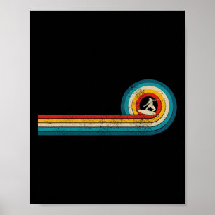 Póster Regalo de surfista Ola vintage Surf retro Playa de