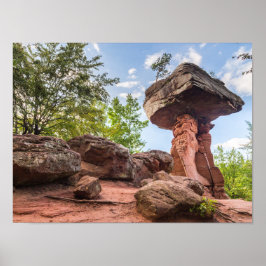 Póster regalo de Teufelstisch Hinterweidenthal Pfalz Alem