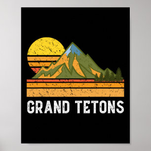 Póster Regalo de vacaciones en la montaña- Subir caminata