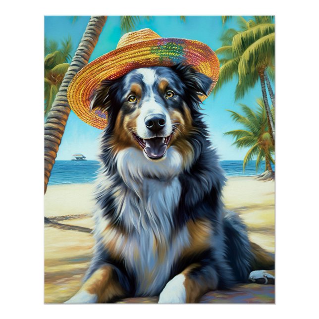 Póster Regalo de verano para el amante de los perros past (Anverso)