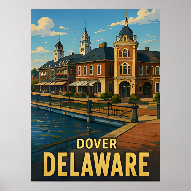 Póster Regalo de viaje a Dover Delaware (Frente)