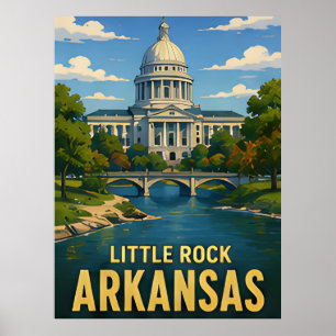 Póster Regalo de viaje a Little Rock Arkansas