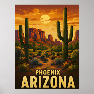 Póster Regalo de viaje a Phoenix Arizona