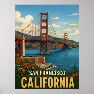 Póster Regalo de viaje a San Francisco California