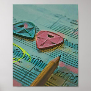 Póster Regalo de vintage para un guitarrista