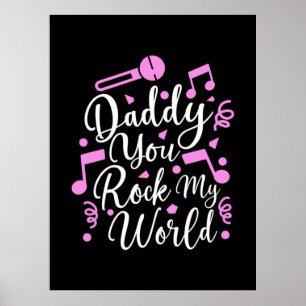 Póster Regalo del abuelo   Daddy You Rock My World