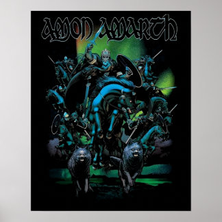 Póster Regalo del Día de Amón Amarth Vintage para hombres