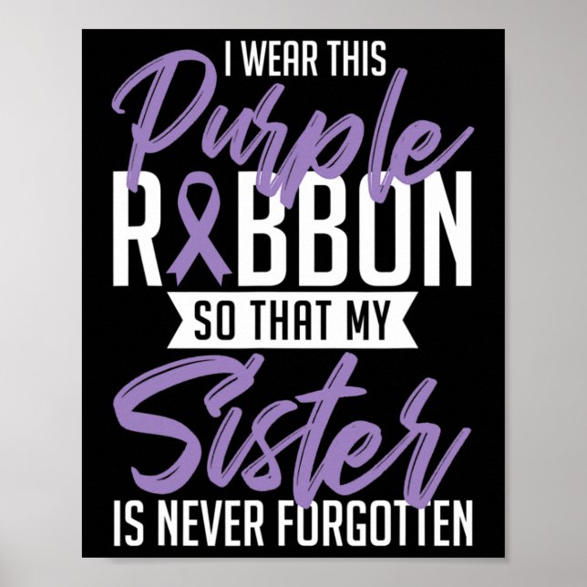 Póster Regalo del Día de la Conciencia sobre la Sobredosi (Frente)