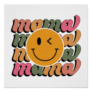 Póster Regalo del Día de la Madre   Feliz Mamá