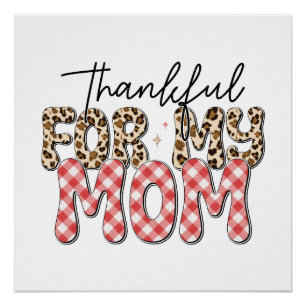 Póster Regalo del Día de la Madre Gracias Por Mi Mamá