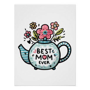 Póster Regalo del Día de la Madre La mejor mamá de todo