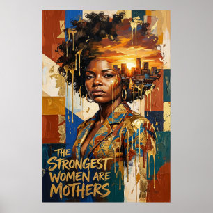 Póster Regalo del Día de la Madre — Las Mujeres Más Fuert