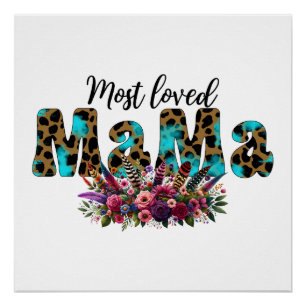 Póster Regalo del Día de la Madre   Mamá más querida