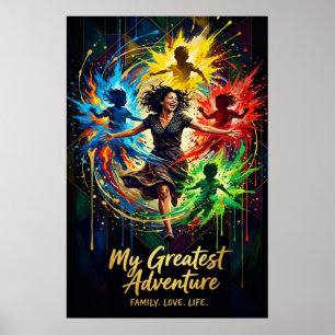 Póster Regalo del Día de la Madre — Mi Familia de la Mayo