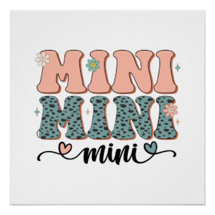 Póster Regalo del Día de la Madre Mini Floral