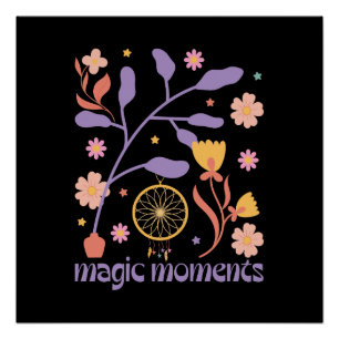 Póster Regalo del Día de la Madre Momentos mágicos